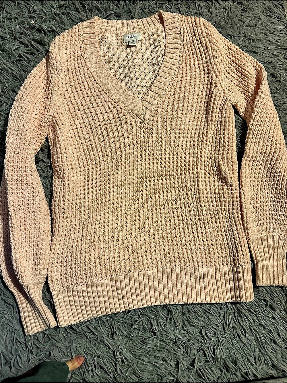 J.Crew V-Neck Sweater in Pink Size XS Like New